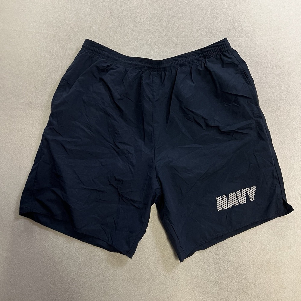 U.S. NAVY PT Shorts Men's Size XL Physical Training PTU Reflective Blue